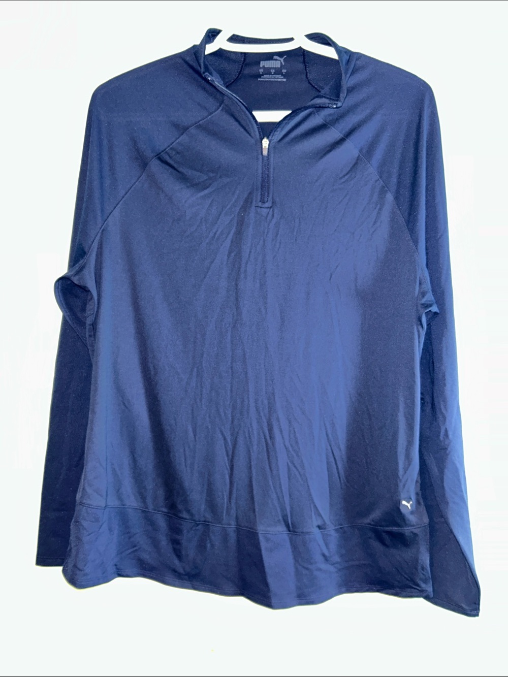Puma Navy Blue Quarter-Zip Performance Top